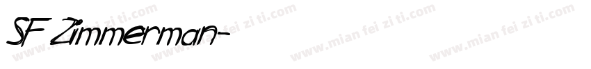 SF Zimmerman字体转换